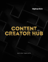 Notion Template - Content Creator Hub - Digiloop Store