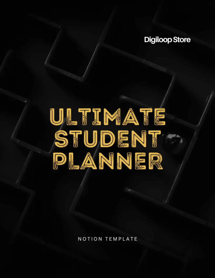 Notion Template - Ultimate Student Planner - Digiloop Store