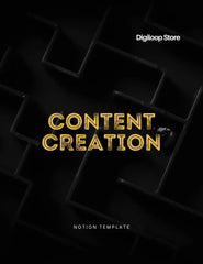 Notion Template - Content Creation - Digiloop Store