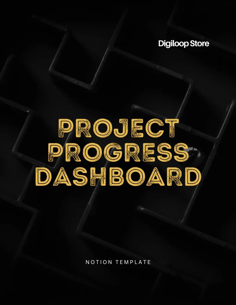 Notion Template - Project Progress Dashboard - Digiloop Store