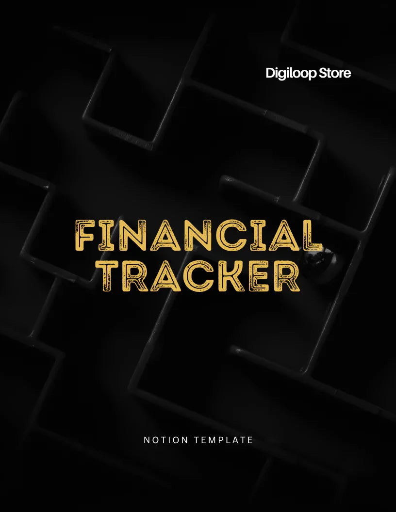 Notion Template - Financial Tracker - Digiloop Store