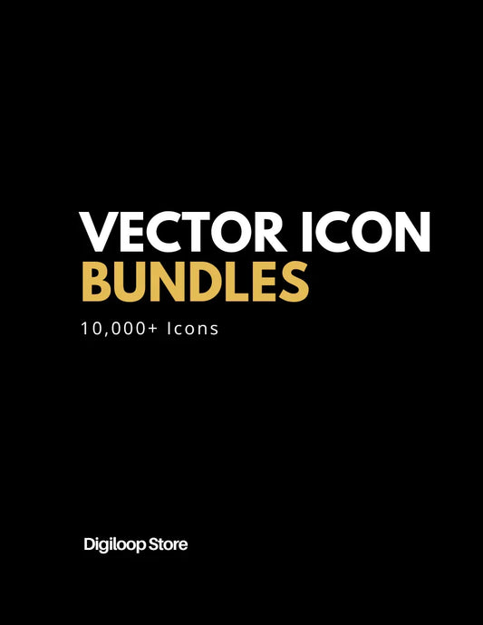 Design Asset - 10,000+ Vector Icon Bundles - PLR - Digiloop Store