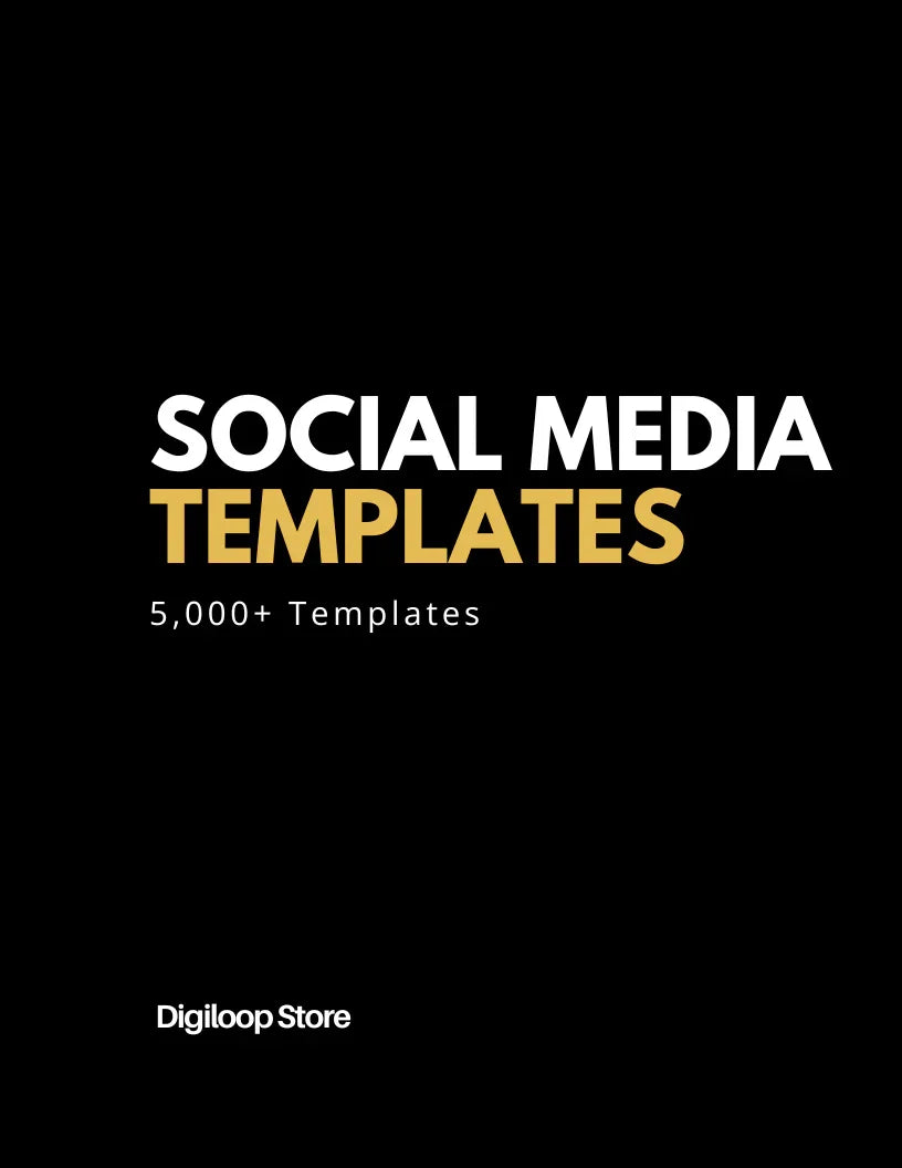 Design Asset - 5,000+ Social Media Templates - PLR - Digiloop Store