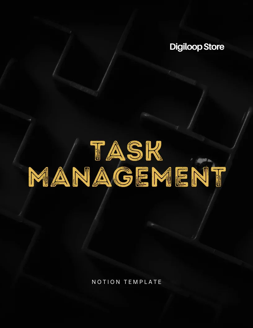 Notion Template - Task Management - Digiloop Store