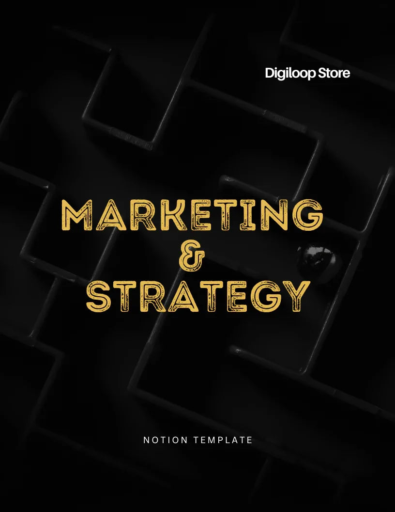 Notion Template - Marketing & Strategy - Digiloop Store
