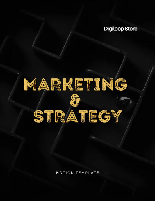 Notion Template - Marketing & Strategy - Digiloop Store
