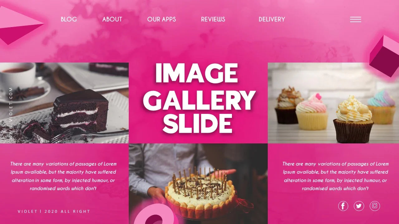 PowerPoint Template - VIOLET - Digiloop Store