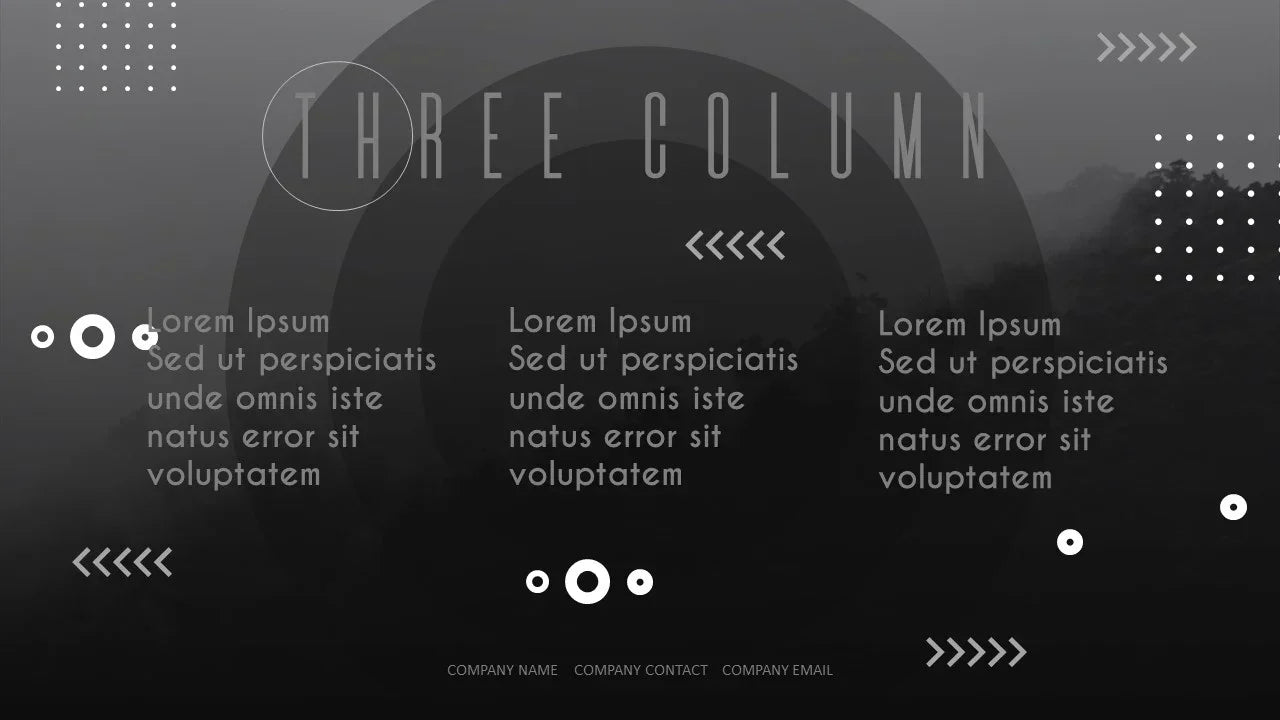 PowerPoint Template - BLACK CIRCLE - Digiloop Store