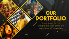 PowerPoint Template - BLACK YELLOW - Digiloop Store
