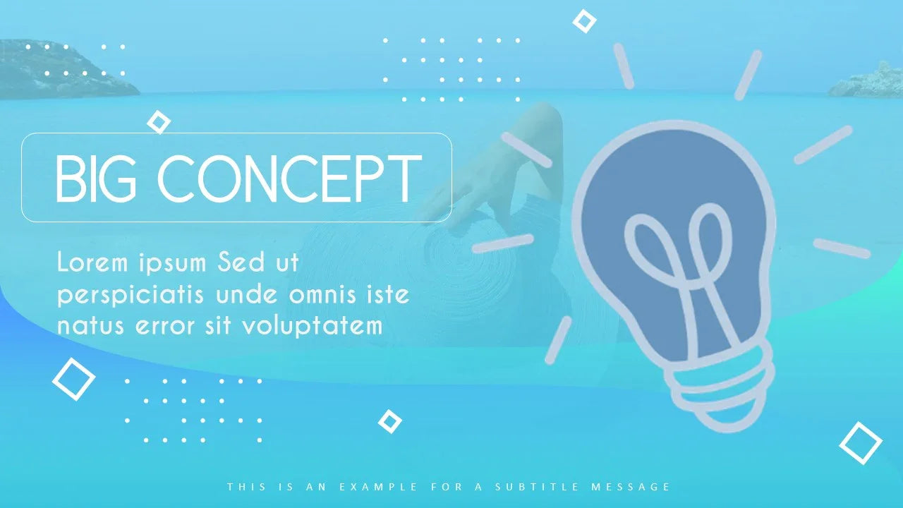 PowerPoint Template - BLUE OCEAN - Digiloop Store