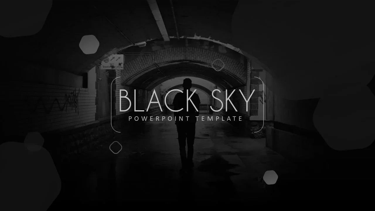 PowerPoint Template - BLACK SKY - Digiloop Store