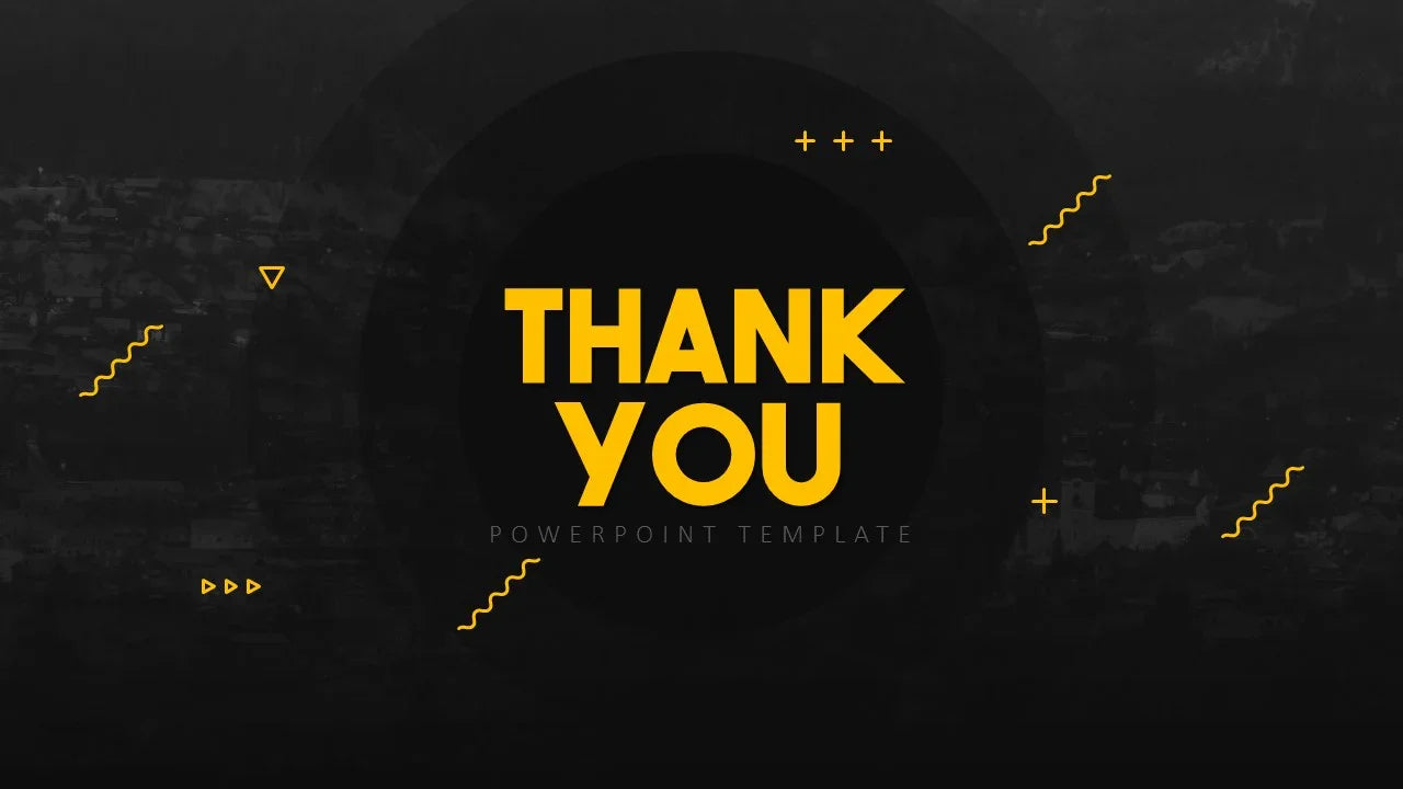 PowerPoint Template - BLACK YELLOW - Digiloop Store
