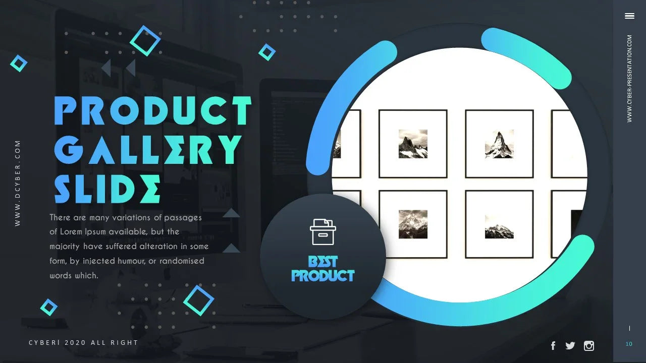 PowerPoint Template - CYBER - Digiloop Store