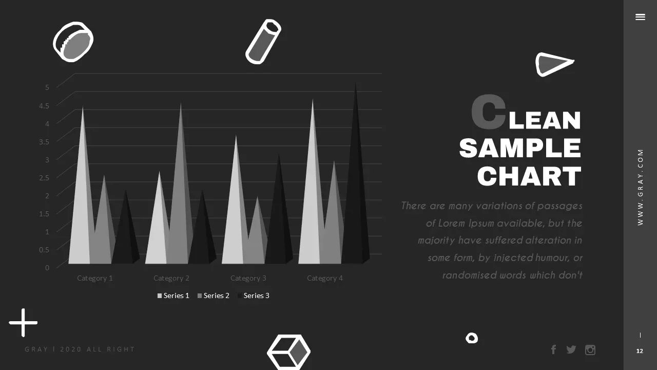 PowerPoint Template - GRAY - Digiloop Store