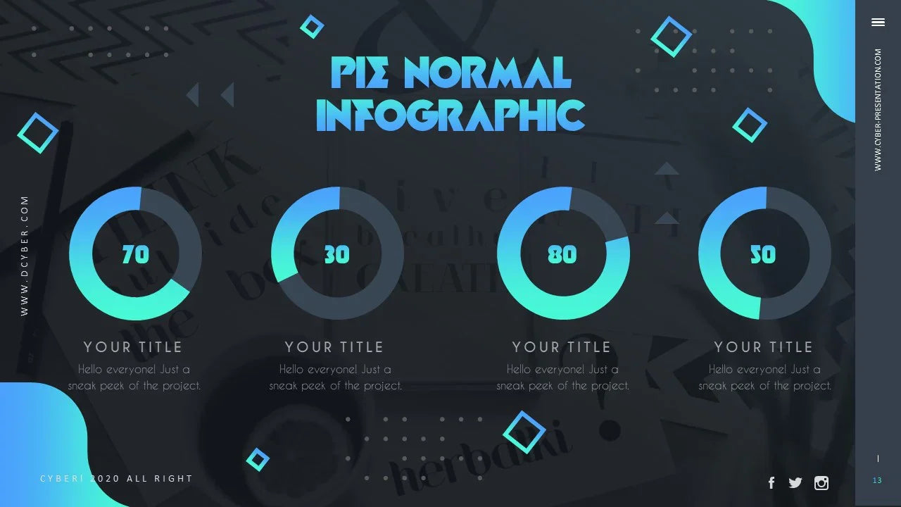 PowerPoint Template - CYBER - Digiloop Store