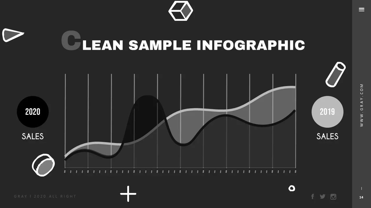PowerPoint Template - GRAY - Digiloop Store