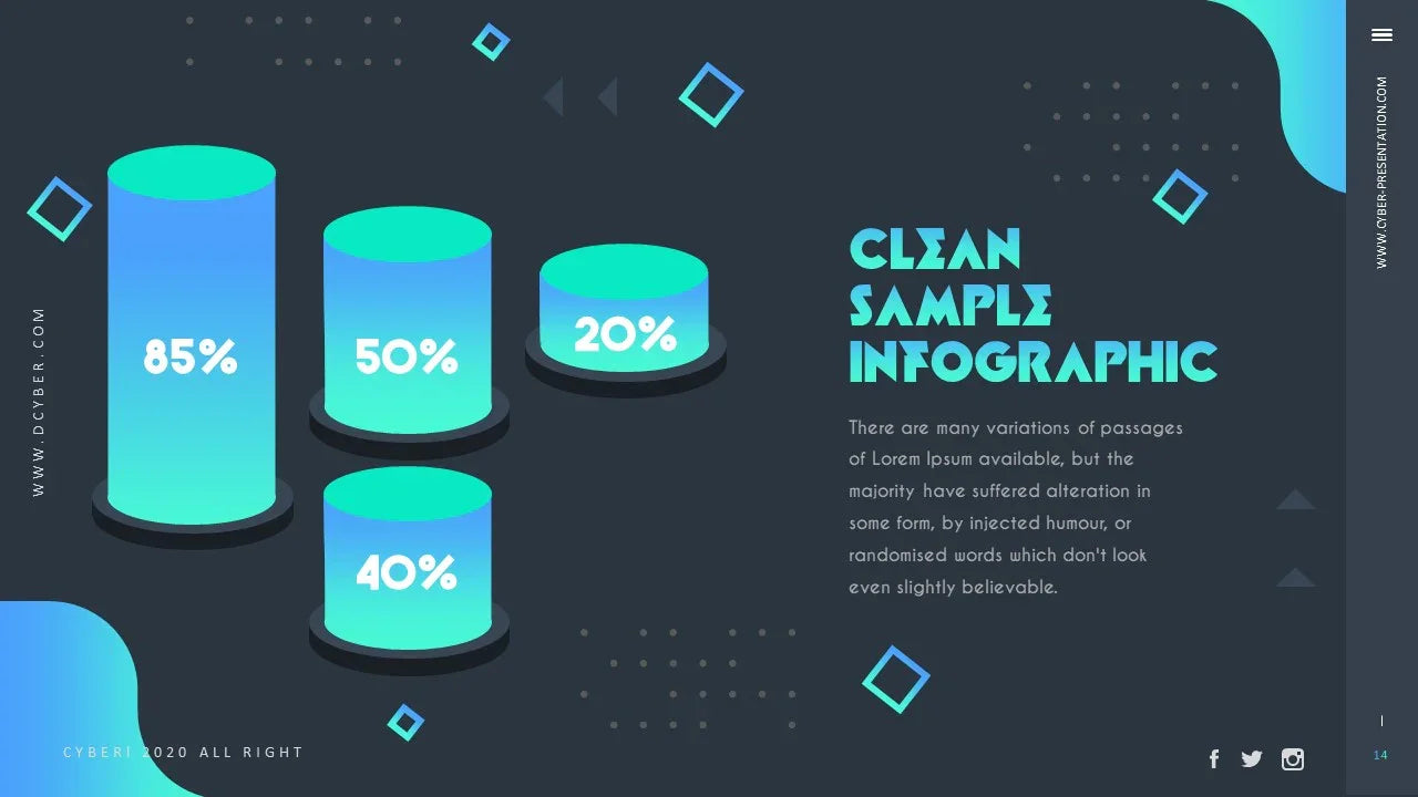 PowerPoint Template - CYBER - Digiloop Store