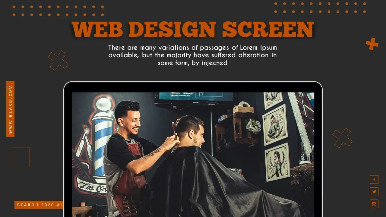 PowerPoint Template - BEARD - Digiloop Store