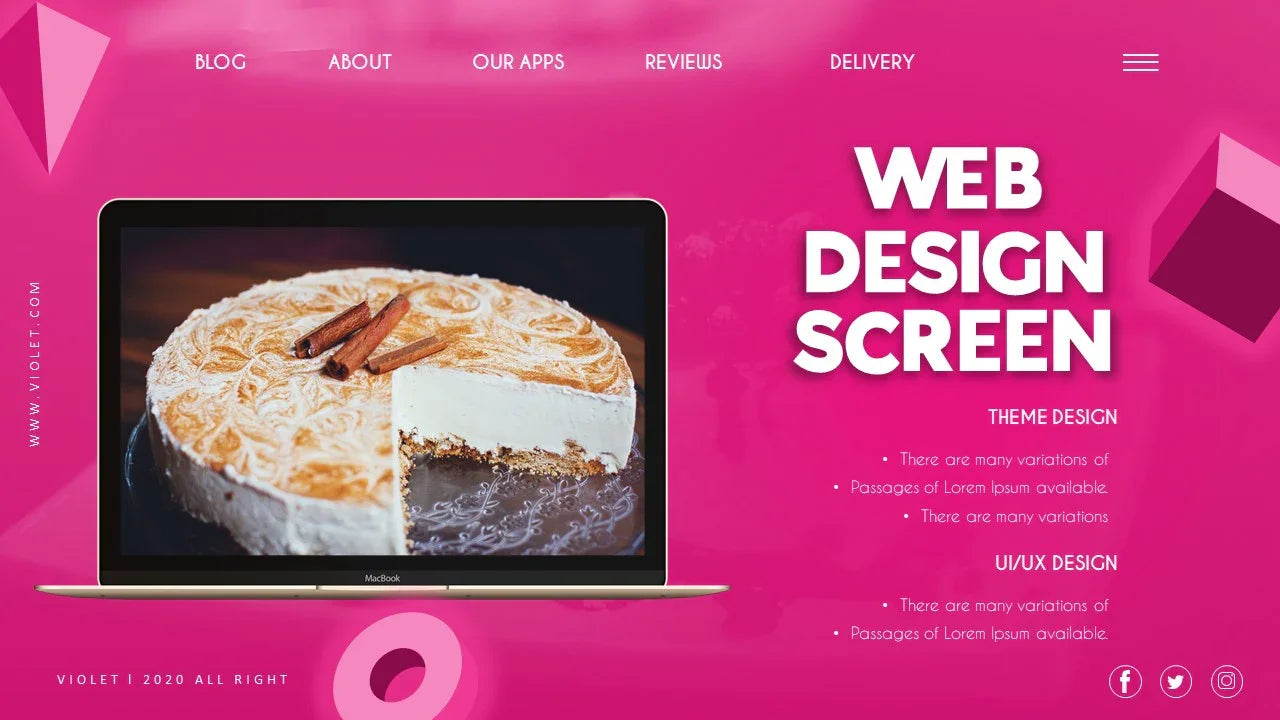 PowerPoint Template - VIOLET - Digiloop Store