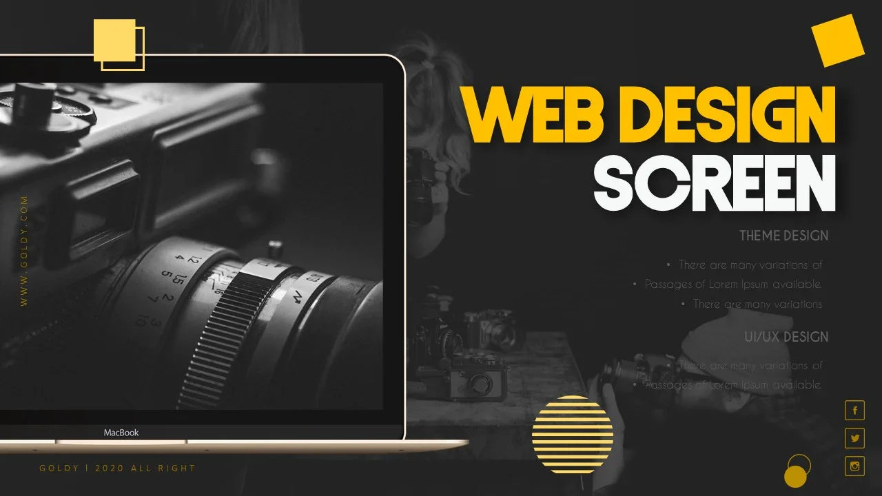 PowerPoint Template - GOLDY - Digiloop Store
