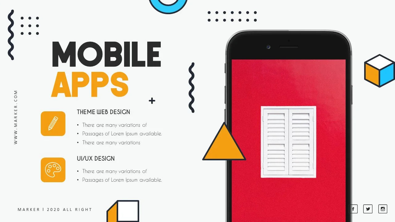 PowerPoint Template - MARKER - Digiloop Store
