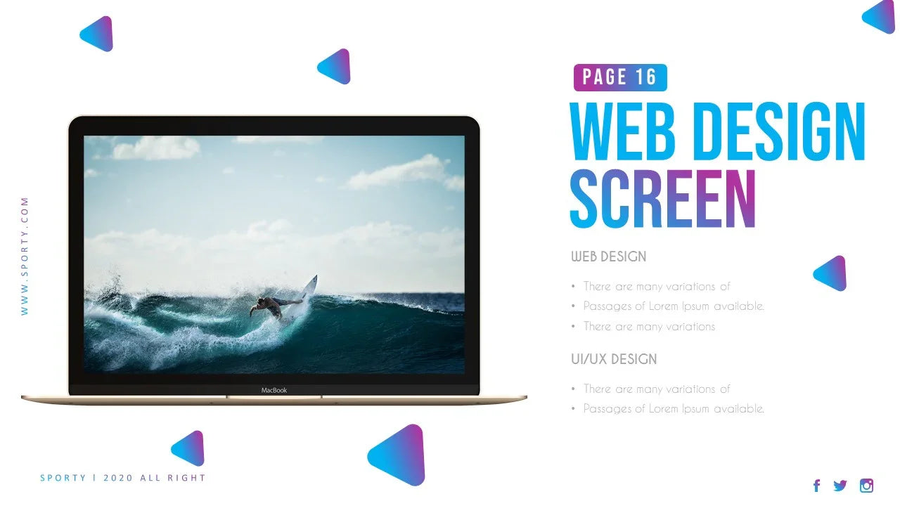 PowerPoint Template - SPORTY - Digiloop Store