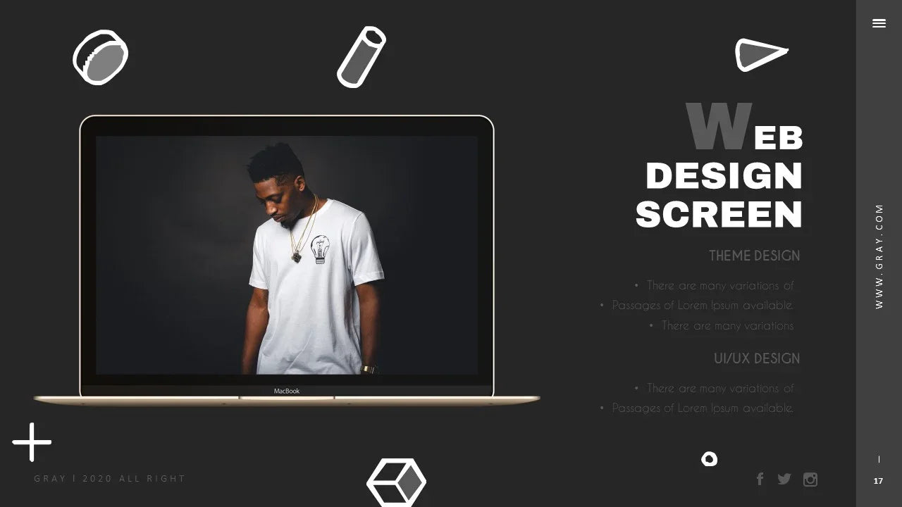 PowerPoint Template - GRAY - Digiloop Store