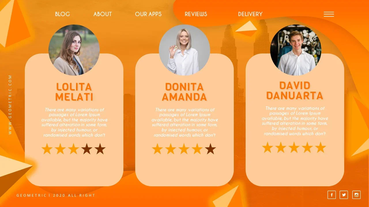 PowerPoint Template - GEOMETRIC - Digiloop Store