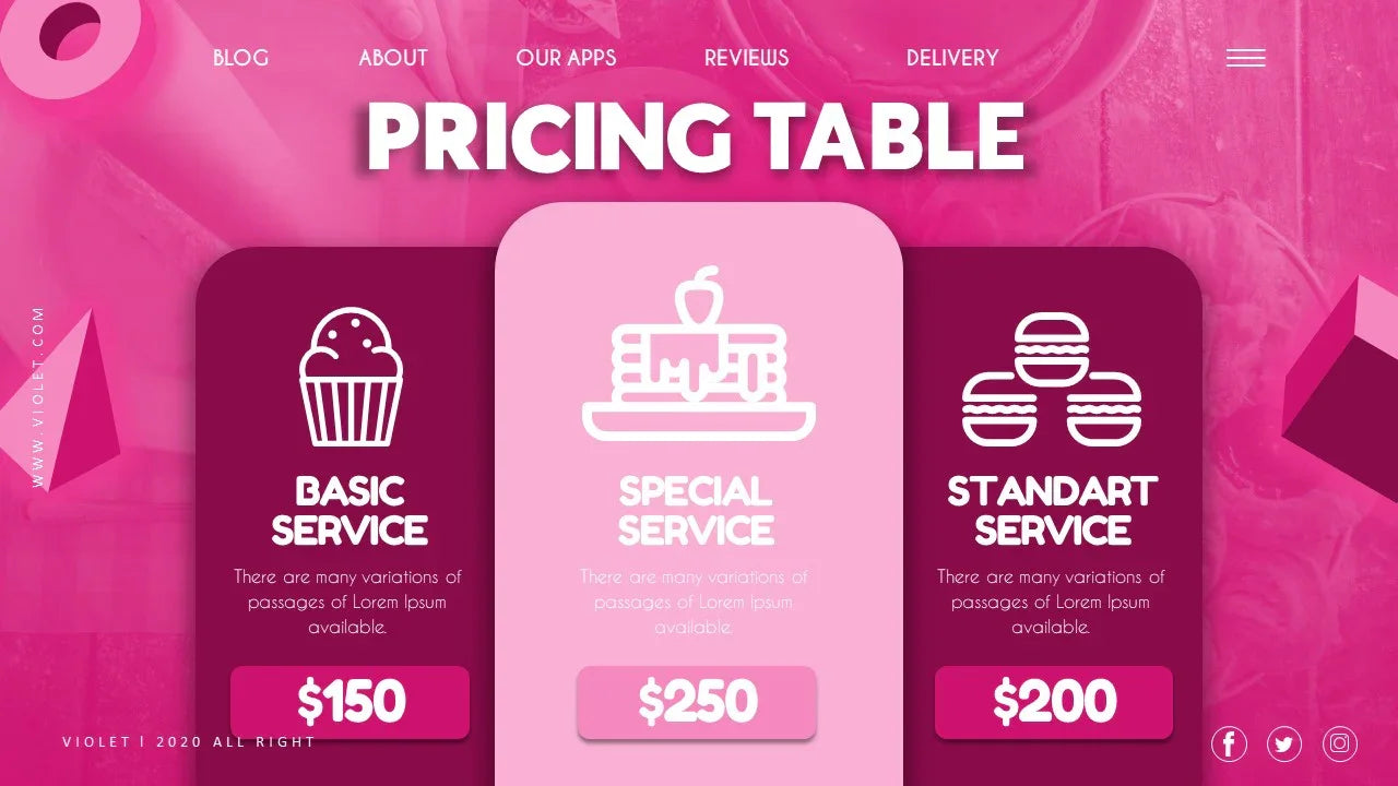 PowerPoint Template - VIOLET - Digiloop Store