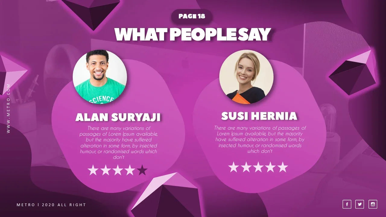 PowerPoint Template - METRO - Digiloop Store