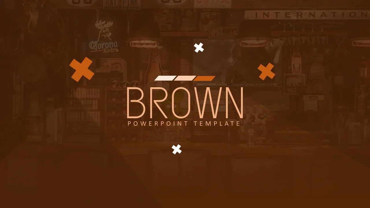 PowerPoint Template - BROWN - Digiloop Store