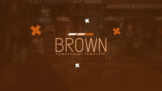 PowerPoint Template - BROWN - Digiloop Store