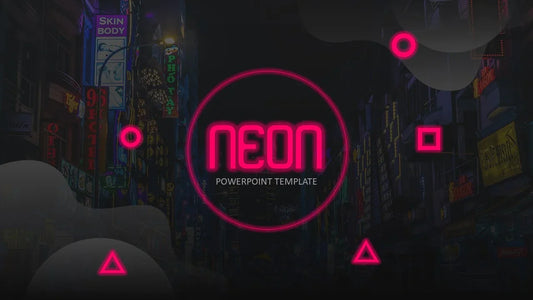 PowerPoint Template - NEON IV - Digiloop Store