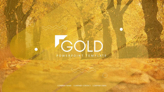 PowerPoint Template - GOLD - Digiloop Store