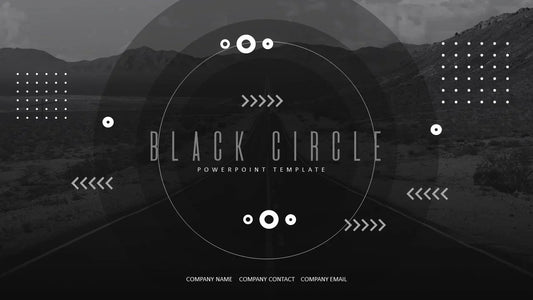 PowerPoint Template - BLACK CIRCLE - Digiloop Store