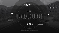 PowerPoint Template - BLACK CIRCLE - Digiloop Store