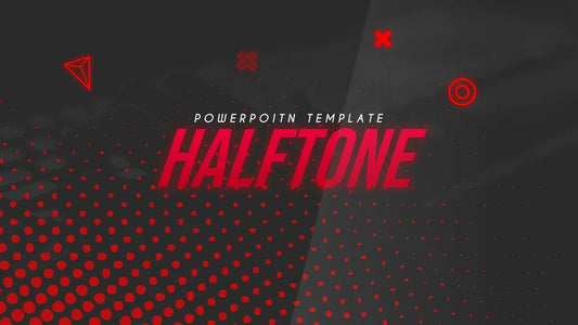 PowerPoint Template - HALFTONE - Digiloop Store