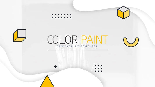 PowerPoint Template - COLOR PAINT - Digiloop Store