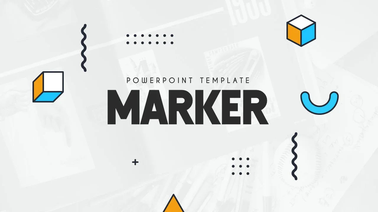 PowerPoint Template - MARKER - Digiloop Store