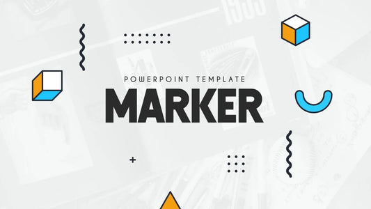 PowerPoint Template - MARKER - Digiloop Store