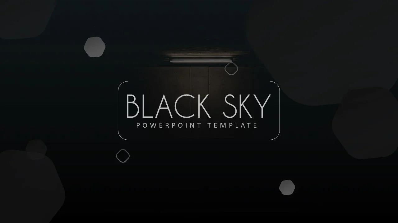 PowerPoint Template - BLACK SKY - Digiloop Store