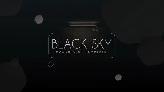 PowerPoint Template - BLACK SKY - Digiloop Store