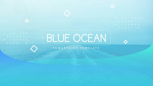 PowerPoint Template - BLUE OCEAN - Digiloop Store