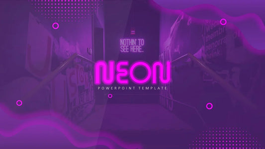 PowerPoint Template - NEON I - Digiloop Store