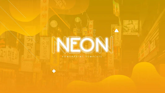 PowerPoint Template - NEON III - Digiloop Store