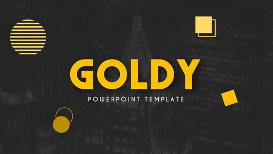 PowerPoint Template - GOLDY - Digiloop Store