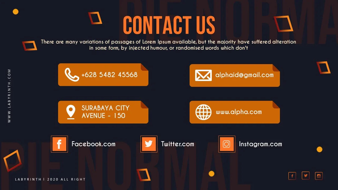 PowerPoint Template - LABYRINTH - Digiloop Store