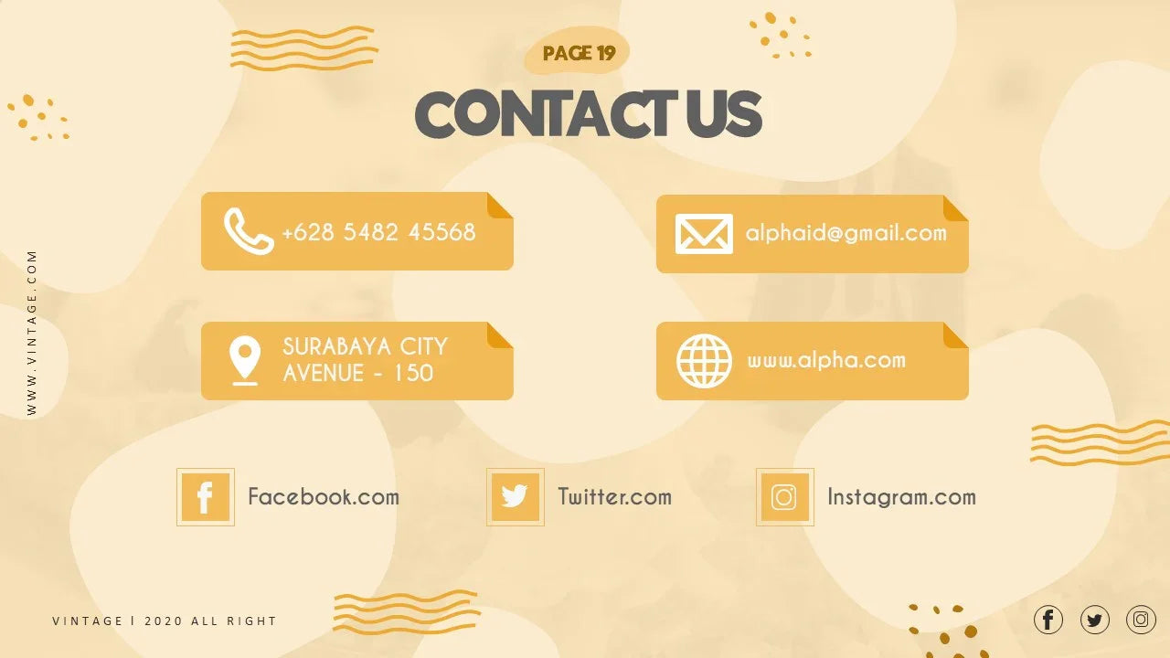 PowerPoint Template - VINTAGE - Digiloop Store