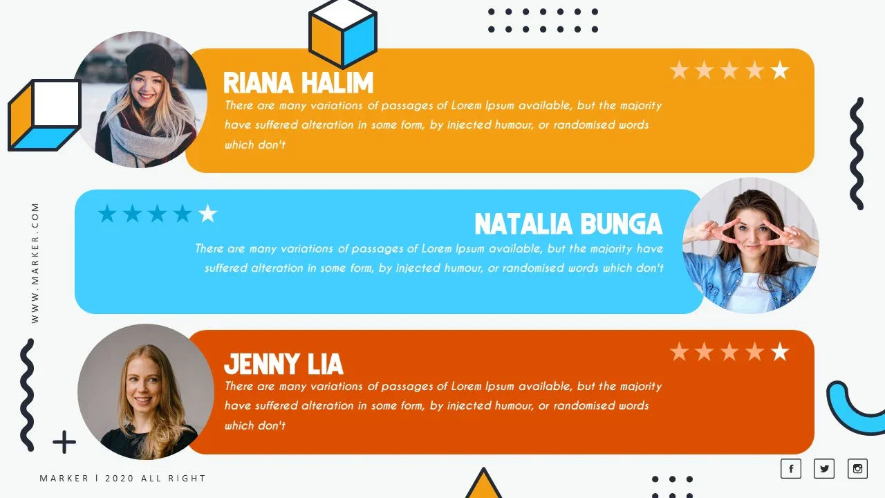 PowerPoint Template - MARKER - Digiloop Store