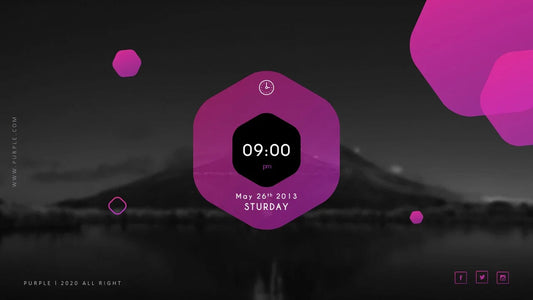 PowerPoint Template - PURPLE - Digiloop Store
